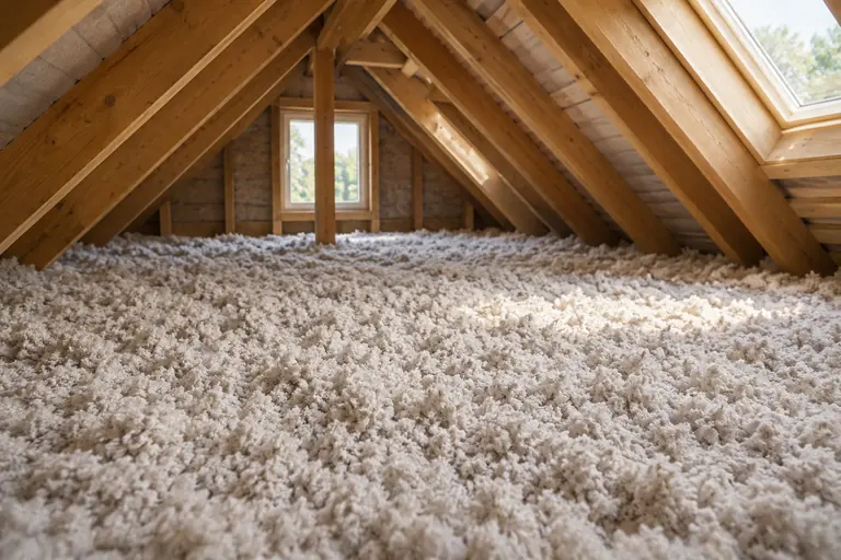 Loose-fill attic insulation