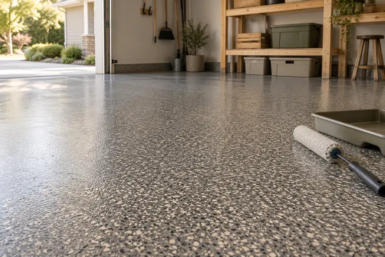 Epoxy garage floor