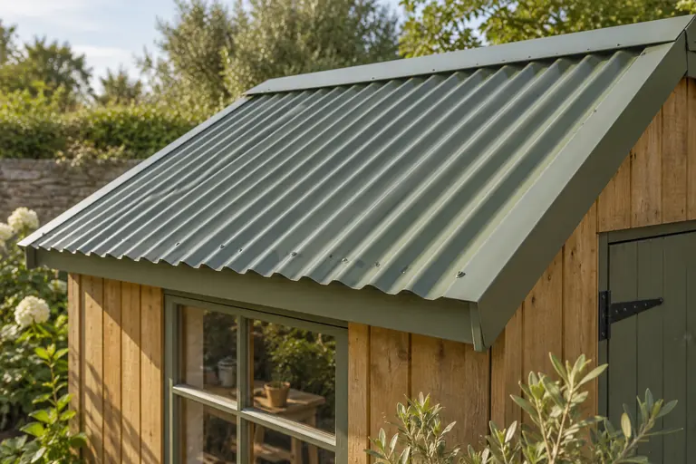 Metal shed roof